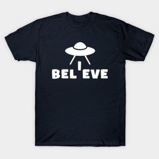 Believe UFO Sci Fi T-Shirt